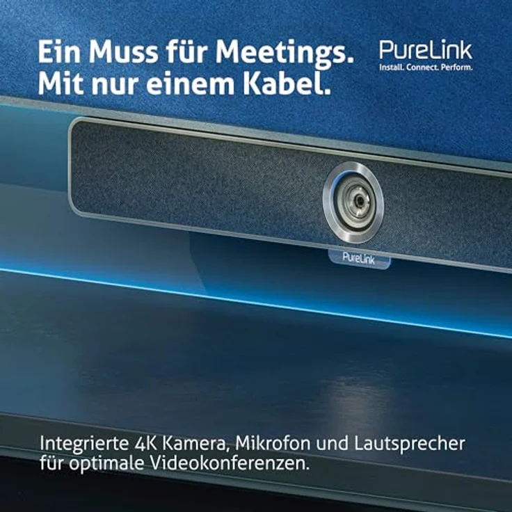 PureLink Vuelogic VL-VB200 All-in-One 4K Kamera, Mikrofon und Soundbar – Bild 3