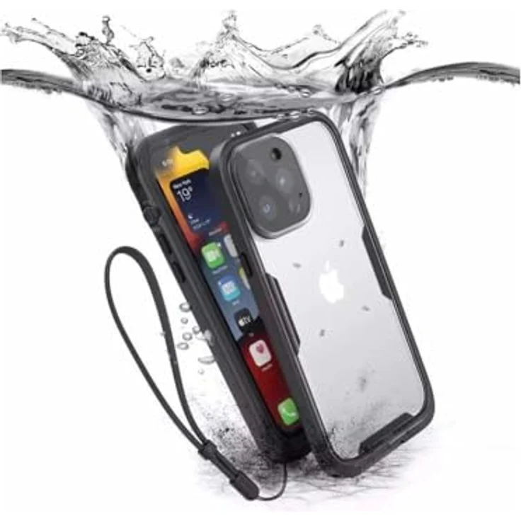 Catalyst Waterproof Total Protection Case for iPhone 14 Pro Max, 5X Water Resistant, Responsive Screen and Face Detection, Perfect Images - Stealth Black – Bild 4