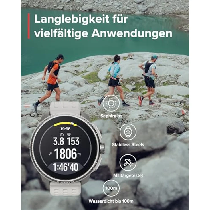 Suunto Race (49 mm, Edelstahl, One Size), Sportuhr + Smartwatch - Ultimative Leistungsuhr für Rennen und Training – Bild 7