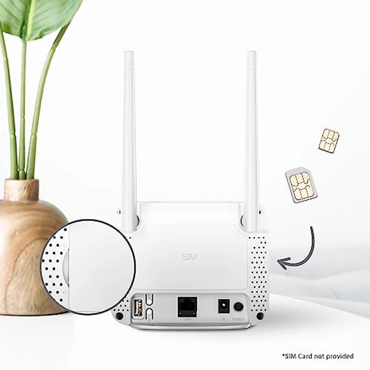 STRONG 4G-LTE-Router 350M - Mobilfunk-Router für stabile Hochgeschwindigkeits-Internetverbindung im Homeoffice, Ferienhaus oder Wohnmobil - Router mit SIM-Karte, weiß - Preisvergleich – Bild 4