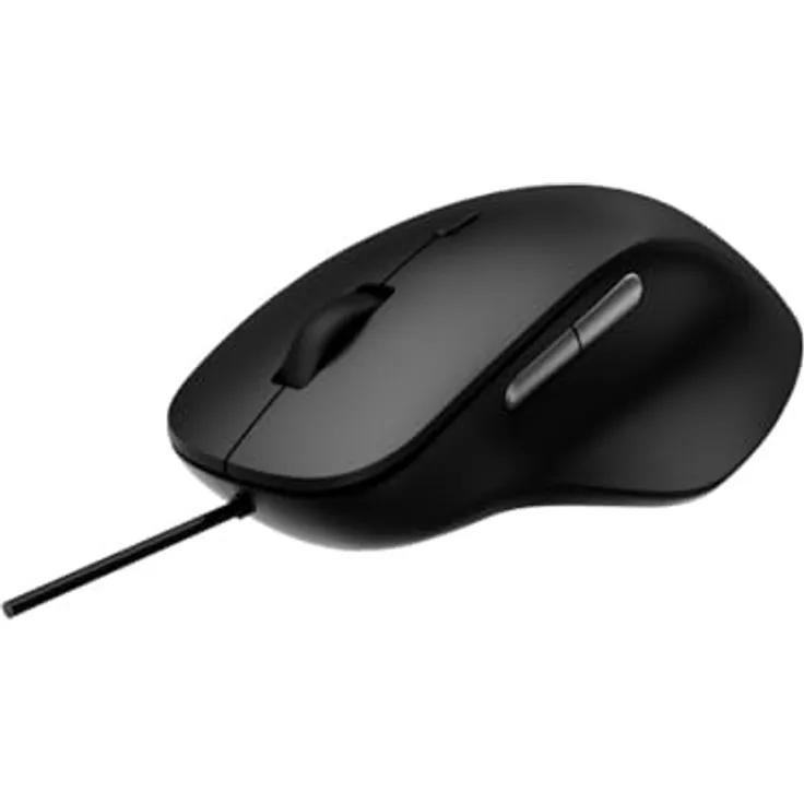 Rapoo Computermaus verkabelt (optisch, Maus, Computer, geräuscharm, USB A Kabel, 3600 DPI, 120 cm, Wired) schwarz