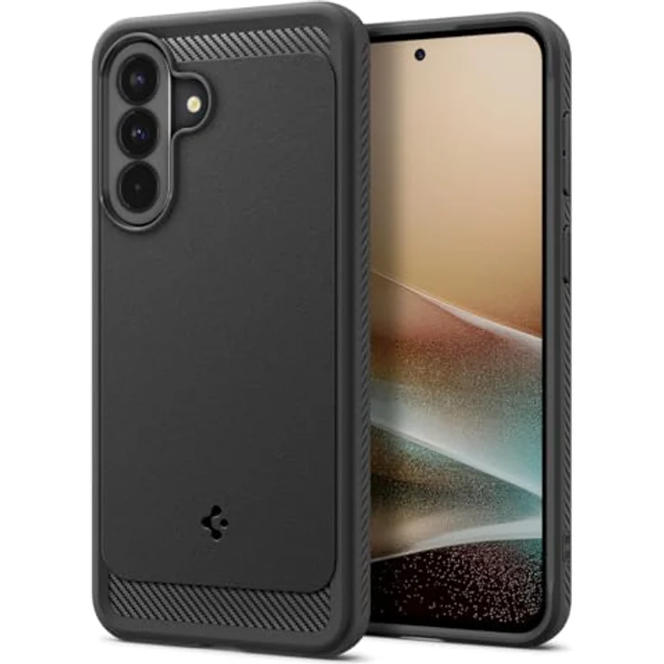 Spigen Samsung Galaxy A37 5G Hülle Rugged Armor [Fallschutz in Militärqualität, Eckschutz mit Air Cushion Technologie] - Matte Black – Bild 1