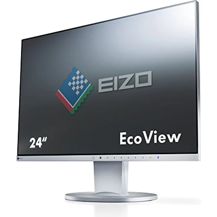 EIZO FlexScan EV2450-GY 60,4 cm (23,8 Zoll) Ultra-Slim Monitor (DVI-D, HDMI, D-Sub, USB 3.1 Hub, DisplayPort, 5 ms Reaktionszeit, Auflösung 1920 x 1080) grau, IPS-Technik, 1mm Gehäuserahmen, 178° Blickwinkel – Bild 1