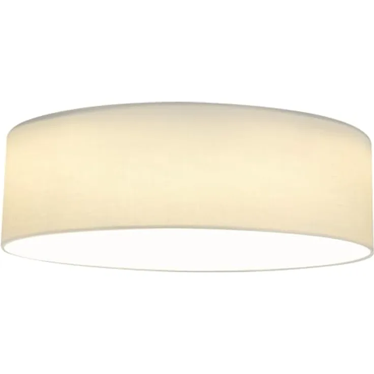 Navaris LED Deckenleuchte 22W - Rund ∅ 40cm - Design Stoff Weiß - Warmweißes LED Licht - Preisvergleich
