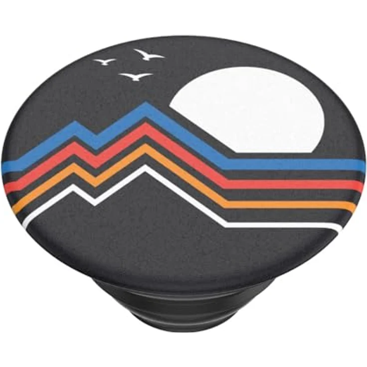 PopSockets PopGrip, Ständer und Griff mit austauschbarer Oberseite, Moon Horizon, Anti-Drop Funktion – Bild 4