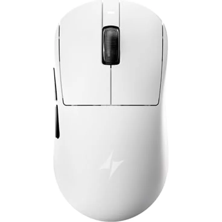 ATK A9 Mini+ Gaming-Maus, kabellos mit PAW3955 Sensor, 8K Hz Polling Rate, weiß