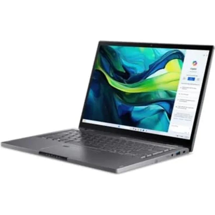 ACER Aspire Spin 14 (ASP14-52MTN-51V5) mit Tastaturbeleuchtung, Convertible, Zoll Display Touchscreen, Intel® Core™ Ultra 5 115U Prozessor, 16 GB RAM, 512 SSD, Keine Grafikkarte, Steel Gray, Windows 11 Home (64 Bit) – Bild 4