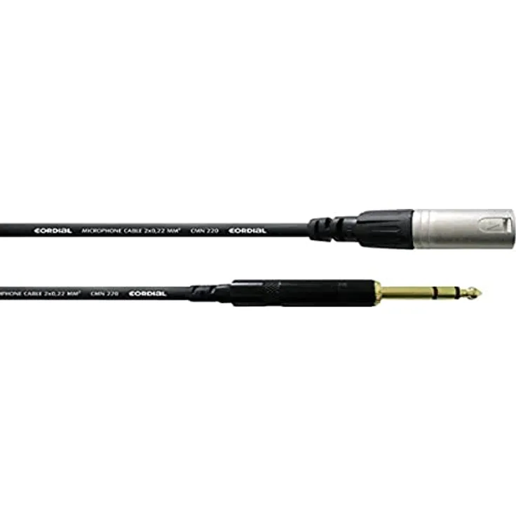CORDIAL CABLES Audiokabel XLR-Stecker/Klinke Stereo-Stecker 1,5 m AUDIO Essentials XLR / Jack-Kabel