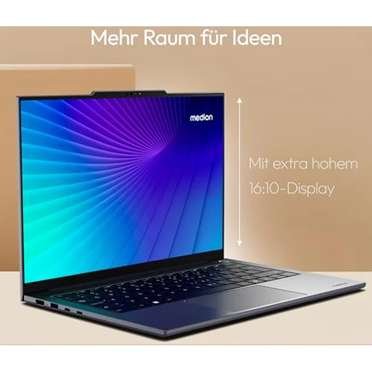MEDION Signium 14 S1, 14 Zoll 2,8K OLED Laptop (Core i5 120U, 16GB RAM, 512GB SSD, FHD Webcam, WLAN, Windows 11 Home) – Bild 5