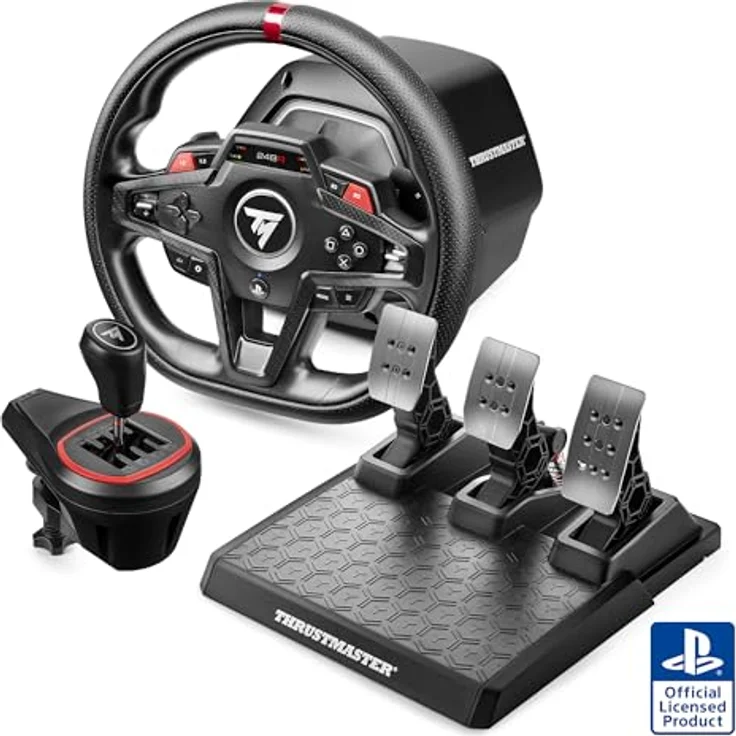 THRUSTMASTER T248R Shifter Pack, Rennlenkrad mit T3PM Pedalset und TH8S Schaltung, ergonomisches Design, Force Feedback 3,1 Nm, kompatibel mit PS5/PS4/PC – Bild 2