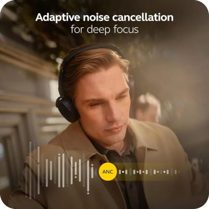 Jabra Evolve3 65 Flex MS, Faltbare On Ear Kopfhörer mit adaptiver Geräuschunterdrückung, Bluetooth® Schwarz – Bild 3