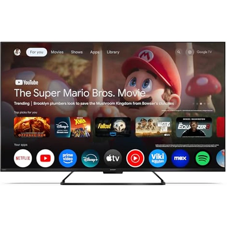Sharp 50HR7765E QLED Fernseher 50 Zoll, 4K UHD, Google Smart TV, HDR Dolby Vision, 144Hz Gaming – Bild 2