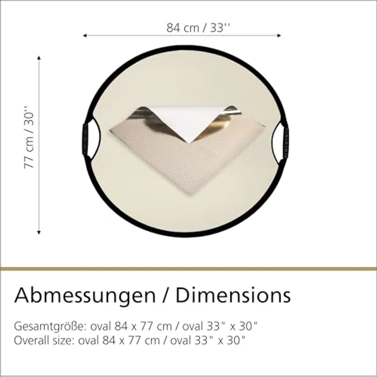 SUN-MOVER PRO Zebra gold-silber - Rückseite weiß (nahtlos) – Bild 6