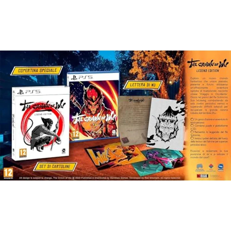 MDM MERIDIEM GAMES The Crown of Wu: Legend Edition, PS5-Spiel mit neuen Kampfsystem und Kräften von Luft, Feuer, Erde und Blitz – Bild 3