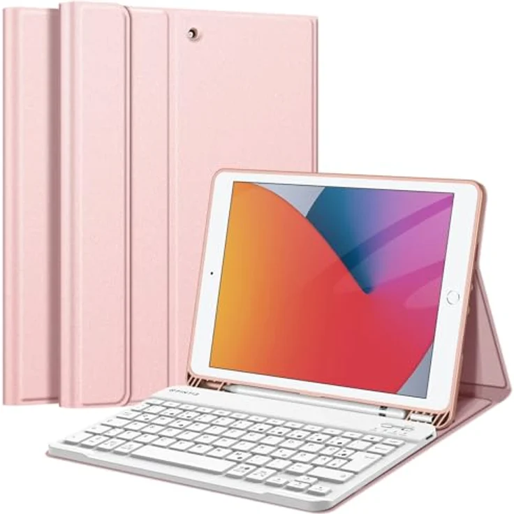 Fintie Tastatur Hülle Case Cover für iPad 10.2 Pencil Halter QWERTZ – Bild 2