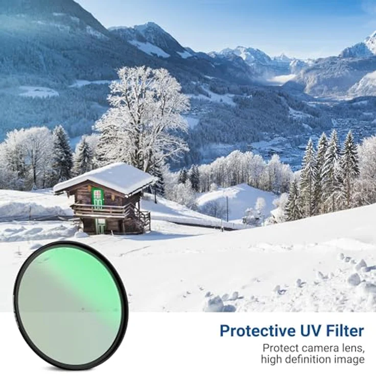 PROfezzion Slim UV Filter 67mm, Schutzfilter für Canon EOS R RP R6 R6II & 90D 80D 77D 70D, HD Optical Glass, doppelbeschichtet, extrem dünn, inkl. tragbarer Filterhülle – Bild 2