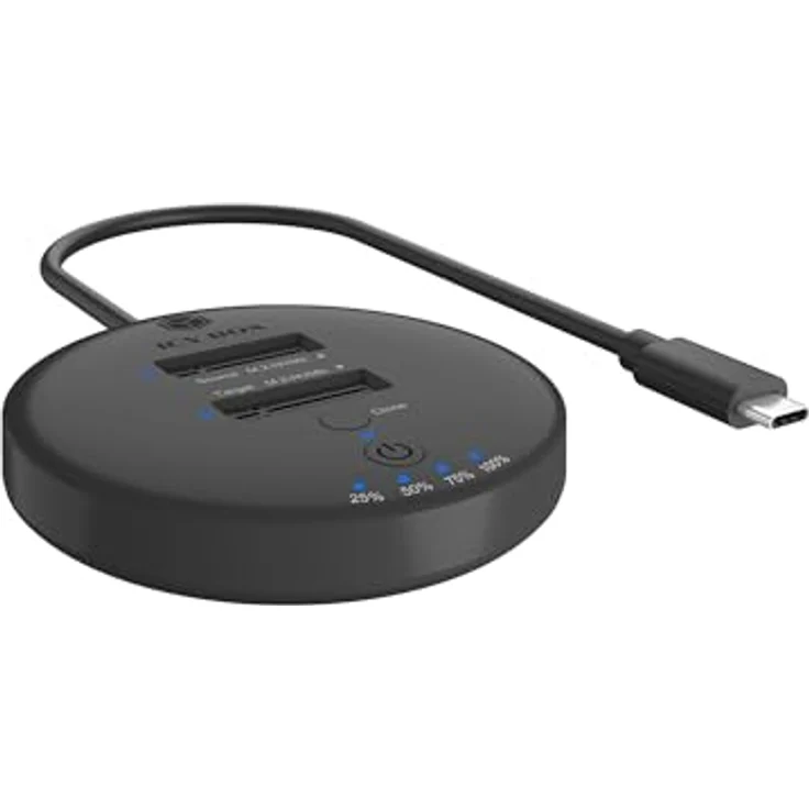 ICY BOX IB-1612MCL-C31 DockingStation für M.2 NVMe & SATA SSDs, Klonstation mit bis zu 10 Gbit/s, USB-C, werkzeuglose Installation, LED-Anzeige – Bild 1