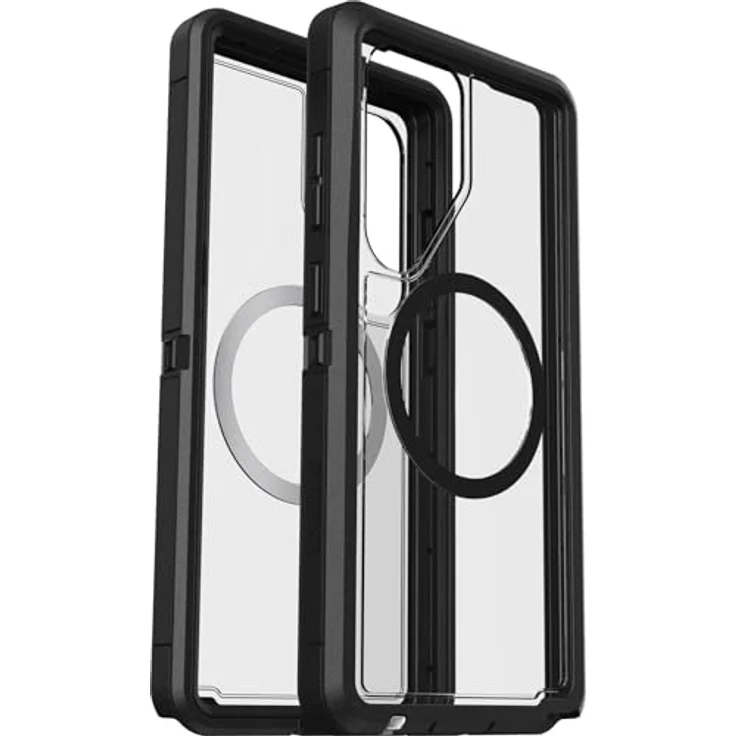 OtterBox Defender Series XT Clear Hülle mit Magneten für Samsung Galaxy S25 Ultra, stoßfest, Ultra-robust, Transparent/Schwarz – Bild 3