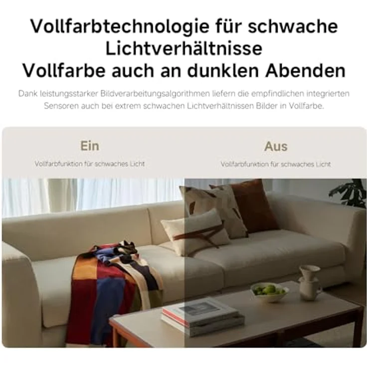 Xiaomi Smart-Kamera C100 2K EU BHR07OGL, Netzwerkkamera mit 3-Megapixel Auflösung, WLAN, Nachtsicht und Zwei-Wege-Audio, Weiss – Bild 4