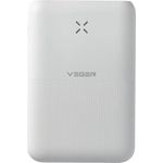 Veger S12 Powerbank, 10000 mAh, 22.50 W, 38.50 Wh, mit LCD-Display, weiss