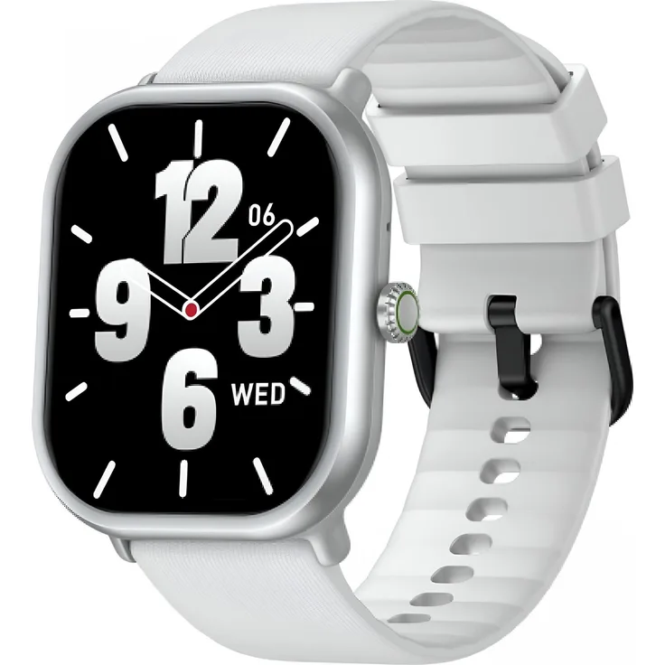 Zeblaze GTS 3 PRO Smartwatch, 1,97 Zoll AMOLED-Display, über 100 Sportmodi, Bluetooth-Anrufunterstützung, weiß, 85 mm