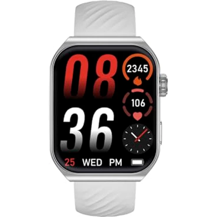 Trevi T-FIT 400C Smartwatch mit Bluetooth-Anruffunktion, AMOLED-Display 1,96 Zoll, Wellness- und Aktivitätskontrolle, Benachrichtigungen aus sozialen Medien, wasserdicht IP67, Grau – Bild 2