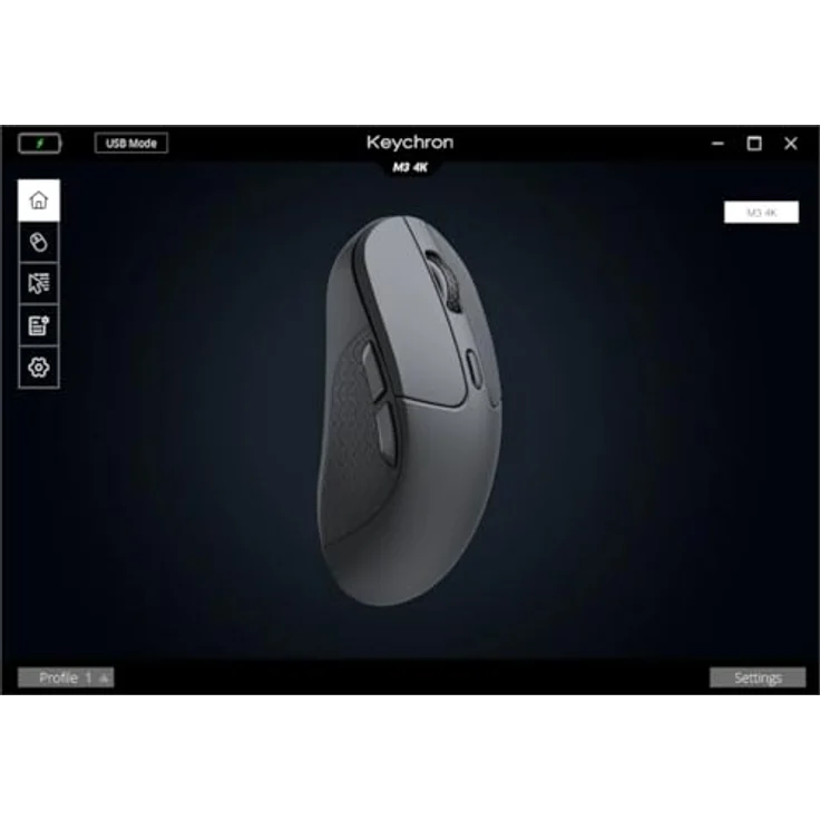 Keychron M3 (Kabellos, Kabelgebunden), Maus, Schwarz, mit Pixart 3395 Sensor und Bluetooth 5.1 – Bild 9