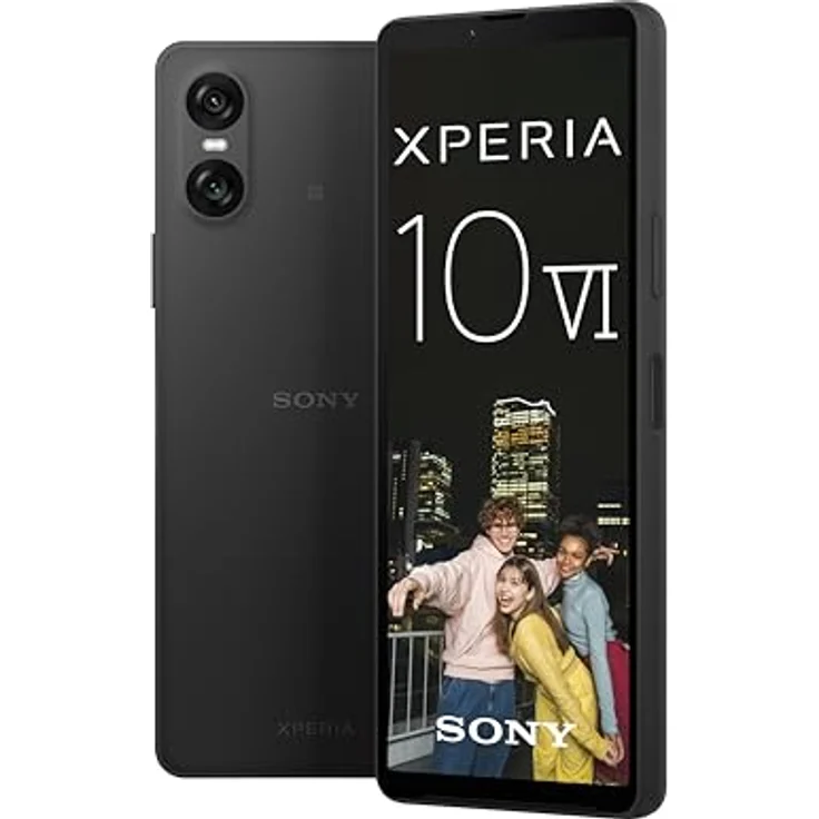 Sony Xperia 10 VI (5.000 mAh Akku, 6,1 Zoll 21:9 OLED, DREI optische Brennweiten, Leicht und kompakt, 3,5mm Audio, Android 14, IP65/68, Dual SIM, Schwarz, 128 GB – Bild 1