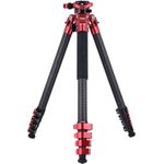 Rollei Easy Traveler Carbonstativ - 5 kg Tragkraft, 160 cm Höhe, Ultraleicht, Kompakt, Mühelose Feststellfunktion