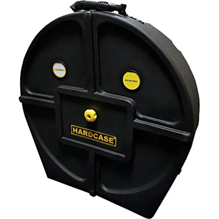 Hardcase HN12CYM24, 24 Zoll Koffer für 12 Becken, robuster Transport mit Teleskopgriff, Schwarz – Bild 5