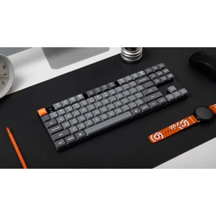 Keychron K1 Max, Ultra-Slim mechanische Tastatur mit QMK/VIA, Bluetooth und USB, 2.4 GHz, TKL-Layout, Weiß-LED, Low-Profile Gateron Brown Switch – Bild 5