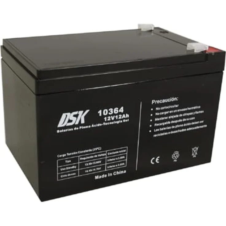 DSK 10364 – Akku Blei-Gel 12 V 12 Ah, schwarz – Bild 2