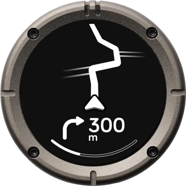 Beeline Moto II Metal, GPS-Navigationsgerät für Motorräder mit 14 Stunden Akkulaufzeit, wasserdicht und stoßfest, grau