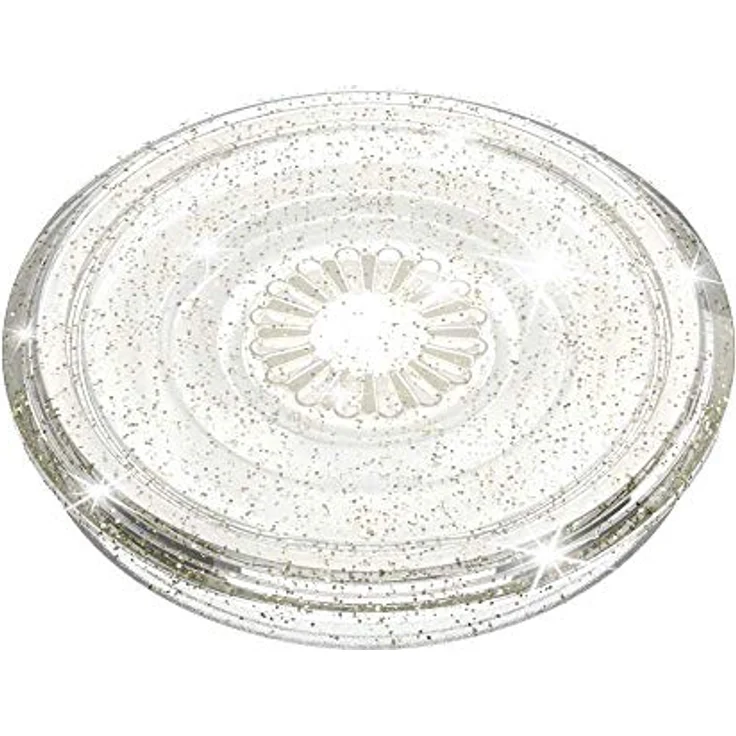 PopSockets: PopGrip - Expanding Stand and Grip with a Swappable Top for Smartphones and Tablets - Clear Glitter Silver – Bild 3