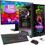 Hyrican GAMEMAX MegaDeal Rockstar SET02525, Desktop-PC mit AMD Ryzen 5 5600GT, 16 GB RAM, 1 TB SSD, Radeon Graphics, 27-Zoll MSI PRO MP273A Monitor, Windows 11 Home