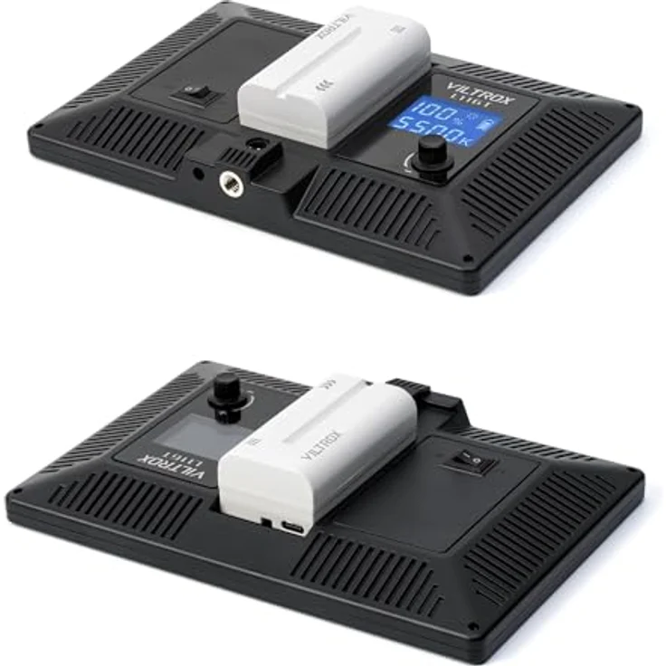 VILTROX L116T Dimmbar LED-Videoleuchte 3300K-5600k Farbtemperatur Studioleuchte Fotoleuchte für DSLR Kameras und Videokameras (ohne Batterie) – Bild 6