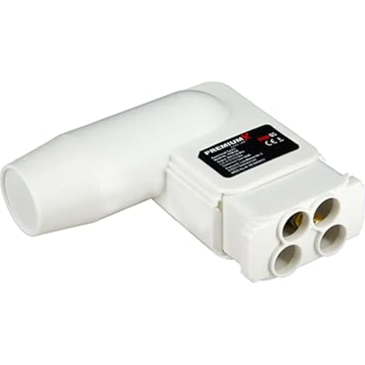 Fuba DAL 800 W Satellitenantenne 80cm Alu Weiß mit PremiumX LNB Quad, Direktanschluss für 4 Teilnehmer, Digital HDTV Full HD 3D und 8x F-Stecker – Bild 5