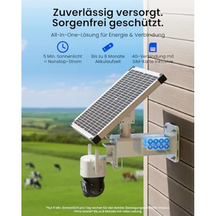 Reolink 4G LTE Überwachungskamera TrackMix LTE Plus 2, 2K Kamera mit 30W Solarpanel, ColorX Nachtsicht, 24/7-Aufzeichnung, KI Erkennung, lokal Speicher bis 512GB – Bild 2