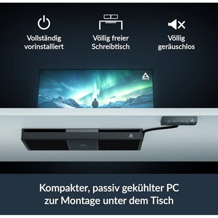ARCTIC Senza 5700G ACPCC00006A Pro Mini-PC, AMD Ryzen 7 5700G, 8-Core, 32GB RAM, 3.8 GHz, 4.6 GHz Turbo – Bild 3