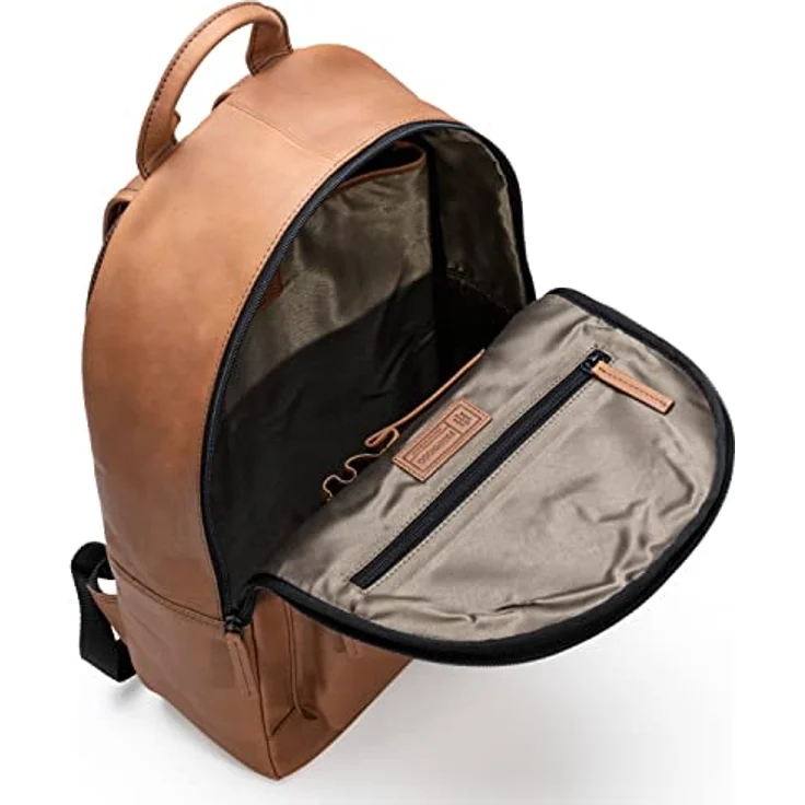 Farmhood Nashville Business-Rucksack, 100% Leder, 44 cm, Laptopfach, braun – Bild 5