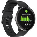 Polar Unisex – Erwachsene Ignite 3 Titanium Fitnessuhr, Schwarz Silikon, S-L