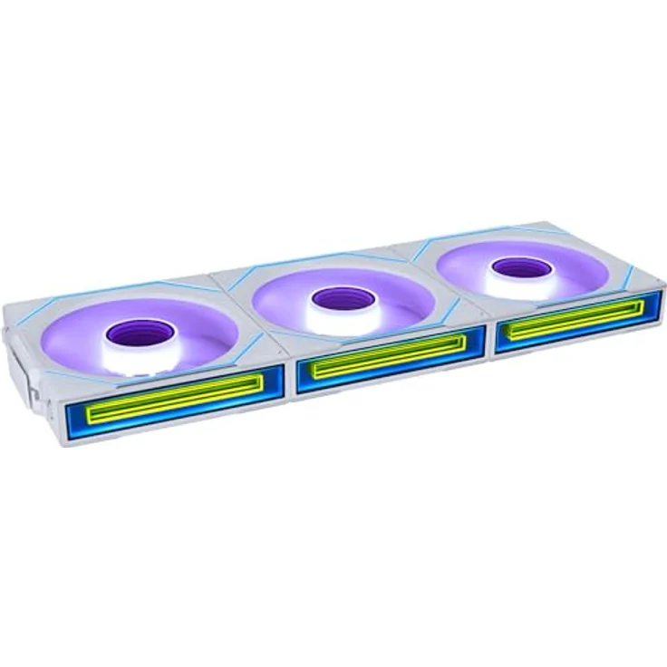 Lian Li UNI FAN SL-INF Wireless Lüfter, ARGB, PWM, 3er-Pack mit 2,4 GHz Controller, 120mm, weiß – Bild 4