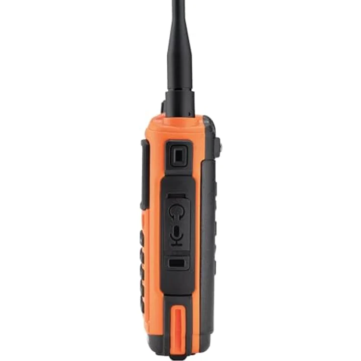 Albrecht Tectalk Duo 29149, PMR & Freenet Funkgerät mit UKW Radio, VOX Freisprechfunktion, Taschenlampe, orange – Bild 4