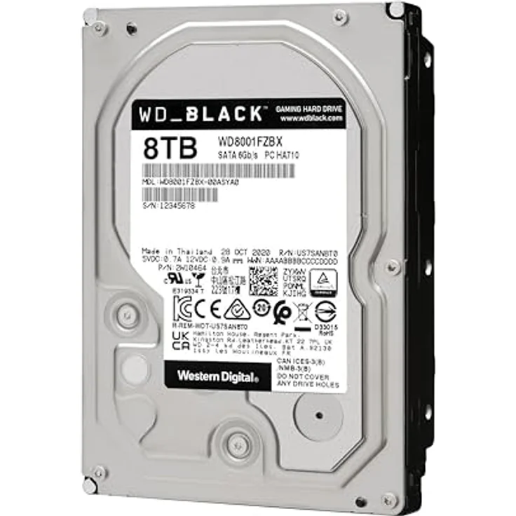 Western Digital WD Black WD8002FZWX 8TB – Bild 5