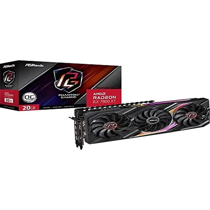 Vaizdo plokštÄ— ASROCK AMD Radeon RX 7900 XT Phantom Gaming 20GB OC GDDR6 320-bit 3xDP 1xHDMI – Bild 1