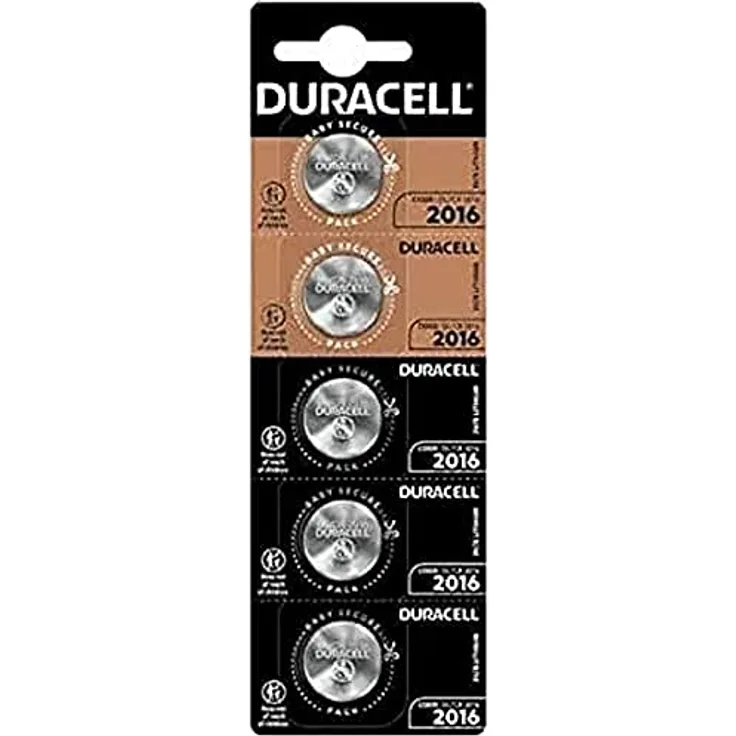 DURACELL Knopf der Marke Lithium 3 V 2016 X5