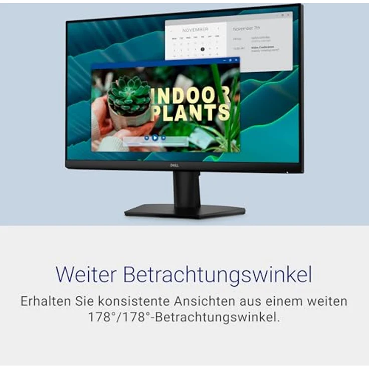 Dell SE2426H, 24 Zoll Full HD Monitor mit 144Hz, 1ms MPRT, AMD FreeSync, 2 HDMI, Schwarz, 3 Jahre Garantie – Bild 4