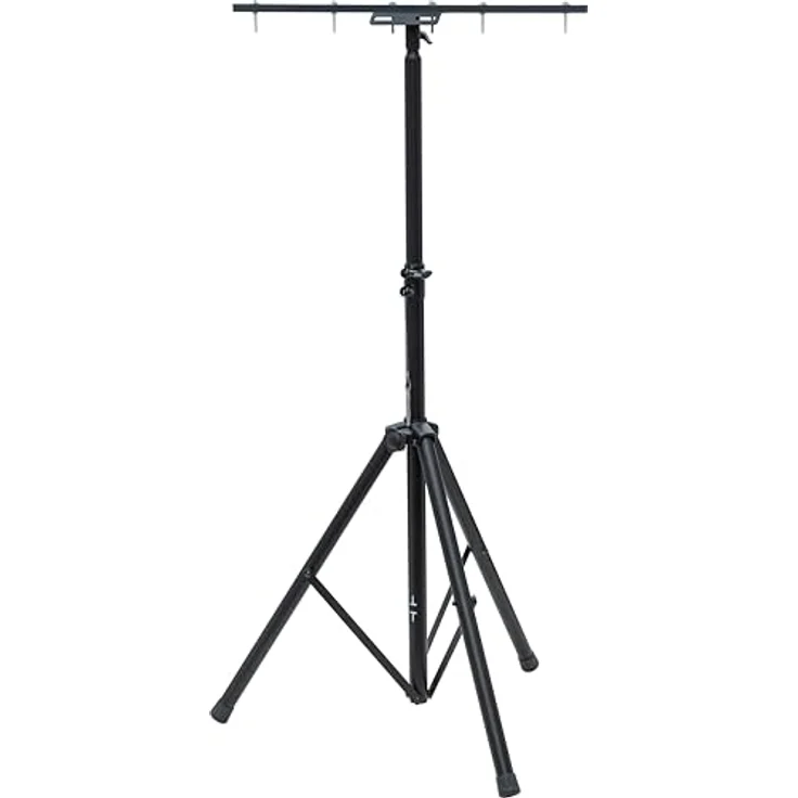 Brennenstuhl Bau Teleskop Stativ ST 200, höhenverstellbar bis 2m mit Querträger und absenkautomatik, schwarz – Bild 3