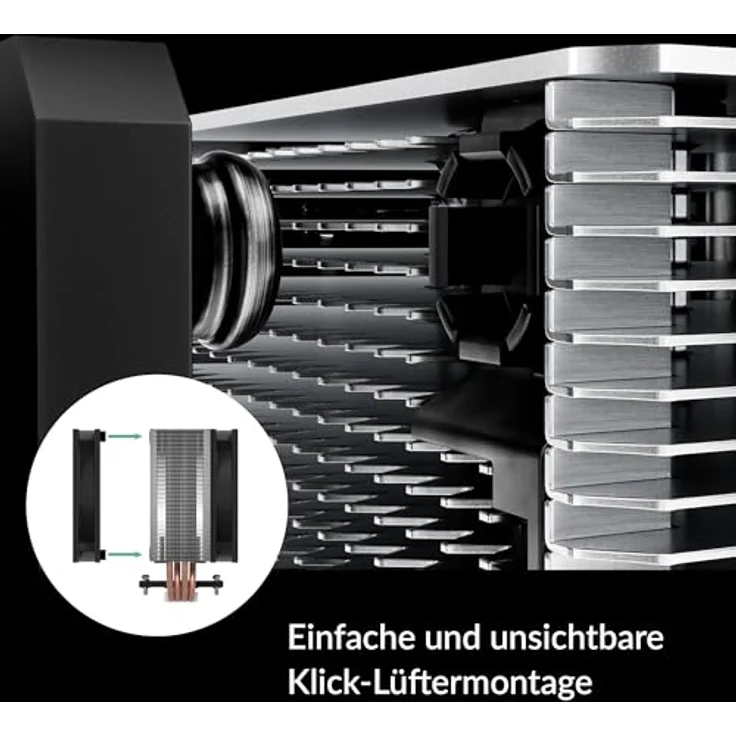 ARCTIC Freezer 36 - Single-Tower CPU Kühler mit Push-Pull, zwei druckoptimierte 120 mm P-Lüfter, Hydrodynamisches Gleitlager, 200–1800 rpm, 4 Heatpipes, inkl. MX-6 Wärmeleitpaste – Bild 3