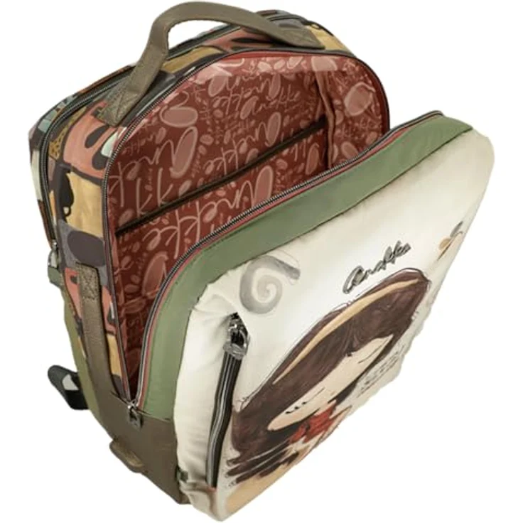 Anekke Muse Travel Backpack, Freizeitrucksack mit Laptopfach, Multicolor, große Fächer und gepolsterte Schultergurte – Bild 1